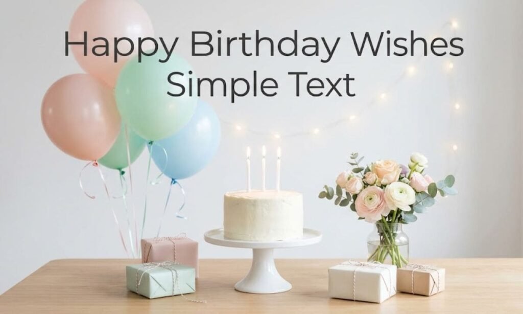 Happy Birthday Wishes Simple Text