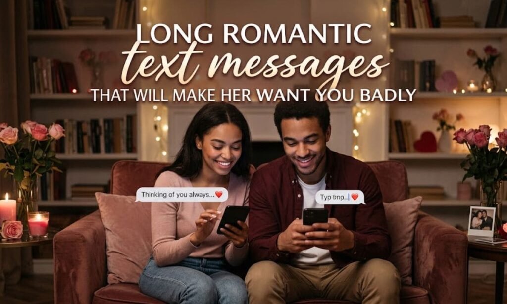 Long Romantic Text Messages That Will Make Her Want You Badly