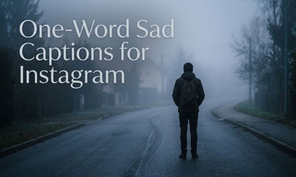 One-Word Sad Captions for Instagram
