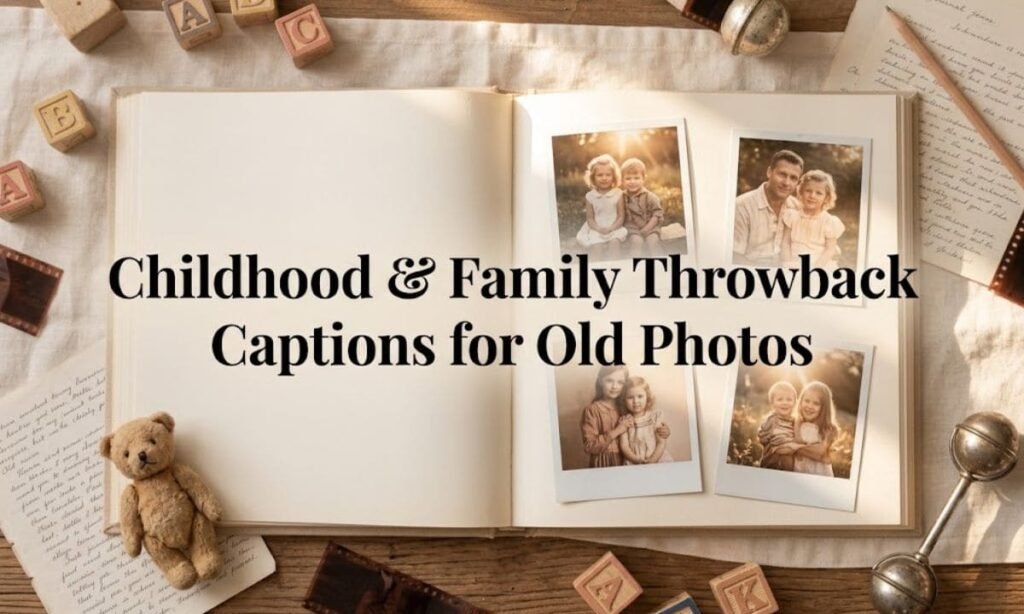 Childhood & Family Throwback Captions for Old Photos