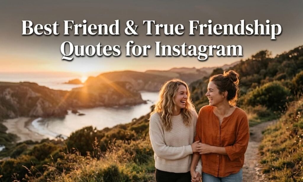 Best Friend & True Friendship Quotes for Instagram